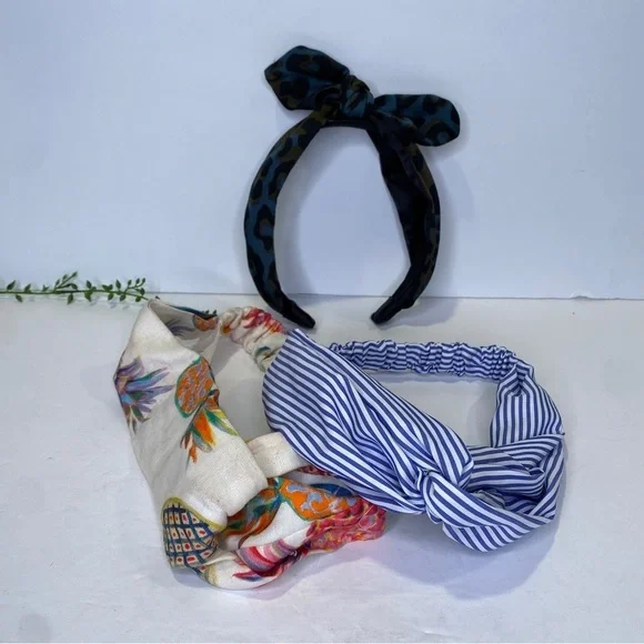 J. Crew | Accessories | J Crew Linen Floral Headband Leopard  display picture 2